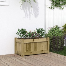 Pine wood planter box, treated, 60x31x31 cm by , Pots and planters - Ref: Foro24-837447, Price: 35,94 €, Discount: %