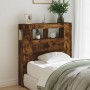 LED headboard engineered wood smoked oak 100x18.5x103.5 cm by , Headboards and footboards - Ref: Foro24-837334, Price: 70,70 ...