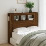 LED headboard engineered wood brown oak 120x18.5x103.5 cm by , Headboards and footboards - Ref: Foro24-837343, Price: 81,63 €...