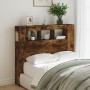 LED headboard engineered wood smoked oak 120x18.5x103.5 cm by , Headboards and footboards - Ref: Foro24-837341, Price: 79,10 ...