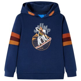 Sudadera infantil con capucha azul marino 92 de , Camisetas para niños - Ref: Foro24-13144, Precio: 14,99 €, Descuento: %