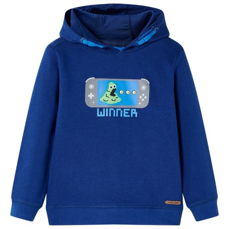 Sudadera infantil con capucha azul marino 104 de , Camisetas para niños - Ref: Foro24-13370, Precio: 14,59 €, Descuento: %