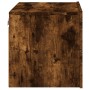 Wall-mounted bedside table with LED lights in smoked oak. by , Nightstands - Ref: Foro24-836820, Price: 53,71 €, Discount: %