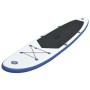 Blau-weißes aufblasbares Paddle-Board-Set von vidaXL, Paddleboards - Ref: Foro24-91582, Preis: 176,78 €, Rabatt: %