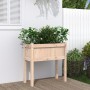 Jardinera con patas madera maciza de pino 70x31x70 cm de , Maceteros y jardineras - Ref: Foro24-837554, Precio: 40,46 €, Desc...