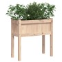 Jardinera con patas madera maciza de pino 70x31x70 cm de , Maceteros y jardineras - Ref: Foro24-837554, Precio: 40,46 €, Desc...