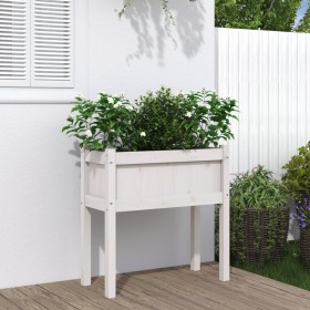 Planter with solid pine wood legs 70x31x70 cm by , Pots and planters - Ref: Foro24-837556, Price: 47,57 €, Discount: %