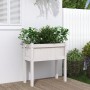 Planter with solid pine wood legs 70x31x70 cm by , Pots and planters - Ref: Foro24-837556, Price: 47,99 €, Discount: %