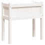 Planter with solid pine wood legs 70x31x70 cm by , Pots and planters - Ref: Foro24-837556, Price: 47,99 €, Discount: %