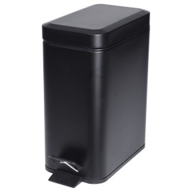 Excellent Houseware Matte Black 5 L Pedal Trash Can by , Garbage cans and trash cans - Ref: Foro24-447456, Price: 30,20 €, Di...