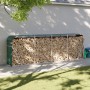 Green galvanized steel firewood rack 300x45x100 cm by , Firewood bags and holders - Ref: Foro24-364546, Price: 68,49 €, Disco...