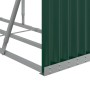 Green galvanized steel firewood rack 300x45x100 cm by , Firewood bags and holders - Ref: Foro24-364546, Price: 68,49 €, Disco...