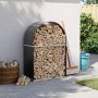 Holzhalter aus verzinktem Stahl anthrazitgrau 80x45x120 cm von , Brennholztaschen und -halter - Ref: Foro24-364559, Preis: 48...