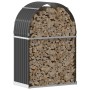 Galvanized steel firewood rack in anthracite grey, 80x45x120 cm. by , Firewood bags and holders - Ref: Foro24-364559, Price: ...