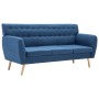 Sofá de 3 plazas tapizado de tela azul 172x70x82 cm de vidaXL, Sofás - Ref: Foro24-247130, Precio: 499,56 €, Descuento: %