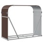 Galvanized steel firewood rack in brown, 120x45x100 cm. by , Firewood bags and holders - Ref: Foro24-364573, Price: 50,93 €, ...