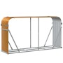 Leñero de acero galvanizado marrón claro 180x45x100 cm de , Bolsas y soportes de leña - Ref: Foro24-364584, Precio: 56,02 €, ...