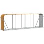 Leñero de acero galvanizado marrón claro 300x45x100 cm de , Bolsas y soportes de leña - Ref: Foro24-364586, Precio: 66,39 €, ...