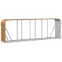 Leñero de acero galvanizado marrón claro 300x45x100 cm de , Bolsas y soportes de leña - Ref: Foro24-364586, Precio: 66,39 €, ...