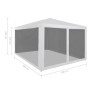 Festzelt mit 4 Gitterwänden 3x3 m von vidaXL, Zelte und Pavillons - Ref: Foro24-45108, Preis: 80,05 €, Rabatt: %