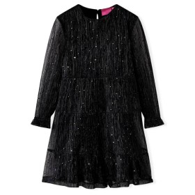 Vestido infantil de manga larga negro 128 de , Vestidos de niños - Ref: Foro24-14885, Precio: 15,99 €, Descuento: %