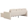 Modulares 3-Sitzer-Schlafsofa aus cremefarbenem Stoff von , Sofas - Ref: Foro24-288786, Preis: 512,65 €, Rabatt: %