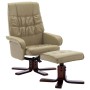 Cappuccino synthetic leather recliner and footrest by , Armchairs - Ref: Foro24-320123, Price: 182,63 €, Discount: %