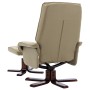 Cappuccino synthetic leather recliner and footrest by , Armchairs - Ref: Foro24-320123, Price: 182,63 €, Discount: %