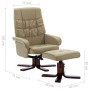 Cappuccino synthetic leather recliner and footrest by , Armchairs - Ref: Foro24-320123, Price: 182,63 €, Discount: %