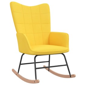 Mustard yellow fabric rocking chair by , Rocking chairs - Ref: Foro24-328014, Price: 129,36 €, Discount: %