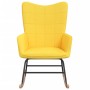 Mustard yellow fabric rocking chair by , Rocking chairs - Ref: Foro24-328014, Price: 129,14 €, Discount: %