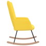 Mustard yellow fabric rocking chair by , Rocking chairs - Ref: Foro24-328014, Price: 129,14 €, Discount: %