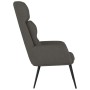 Dark Gray Faux Suede Leather Relaxation Armchair by , Armchairs - Ref: Foro24-341282, Price: 120,42 €, Discount: %