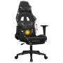 Silla gaming masaje reposapiés cuero sintético negro camuflaje de , Sillones para videojuegos - Ref: Foro24-345444, Precio: 1...