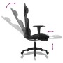 Black synthetic leather massage and footrest gaming chair by , Gaming chairs - Ref: Foro24-345465, Price: 121,30 €, Discount: %