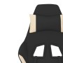 Silla gaming de masaje con reposapiés tela negro y crema de , Sillones para videojuegos - Ref: Foro24-345501, Precio: 141,91 ...