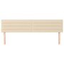 Cabeceros 2 unidades de tela color crema 90x5x78/88 cm de , Cabeceros y pies de cama - Ref: Foro24-346177, Precio: 67,20 €, D...