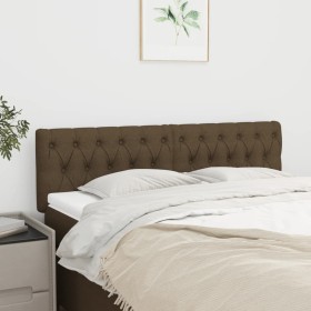 Headboards 2 units of dark brown fabric 80x7x78/88 cm by , Headboards and footboards - Ref: Foro24-346357, Price: 79,29 €, Di...