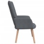 Silla de relajación con reposapiés de tela gris oscuro de , Sillones - Ref: Foro24-327931, Precio: 122,89 €, Descuento: %