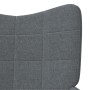 Silla de relajación con reposapiés de tela gris oscuro de , Sillones - Ref: Foro24-327931, Precio: 122,89 €, Descuento: %