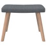 Silla de relajación con reposapiés de tela gris oscuro de , Sillones - Ref: Foro24-327931, Precio: 122,89 €, Descuento: %