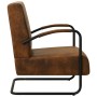 Brown artificial suede leather armchair by , Armchairs - Ref: Foro24-325749, Price: 215,99 €, Discount: %