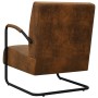 Brown artificial suede leather armchair by , Armchairs - Ref: Foro24-325749, Price: 215,99 €, Discount: %