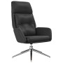 Relaxation armchair and footrest in black genuine and synthetic leather by , Armchairs - Ref: Foro24-3097743, Price: 196,32 €...