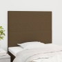 Headboards 2 units of dark brown fabric 80x5x78/88 cm by , Headboards and footboards - Ref: Foro24-3116029, Price: 62,35 €, D...