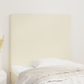 Headboards 2 units cream-colored synthetic leather 100x5x78/88 cm by , Headboards and footboards - Ref: Foro24-3116138, Price...