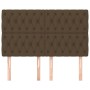 Headboards 4 units of dark brown fabric 80x7x78/88 cm by , Headboards and footboards - Ref: Foro24-3116677, Price: 147,64 €, ...