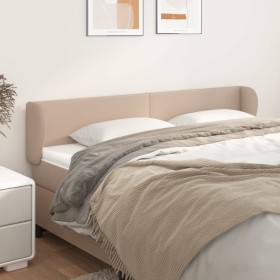 Cappuccino synthetic leather headboard 163x23x78/88 cm by , Headboards and footboards - Ref: Foro24-3116965, Price: 66,99 €, ...