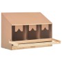 Chicken nesting box with 4 pine wood compartments 93x40x65 cm by vidaXL, Egg incubators - Ref: Foro24-170655, Price: 72,75 €,...