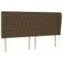 Headboard with dark brown fabric ears 183x23x118/128 cm by , Headboards and footboards - Ref: Foro24-3118309, Price: 168,73 €...